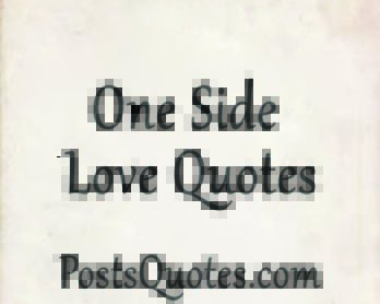 One Side Love Quotes